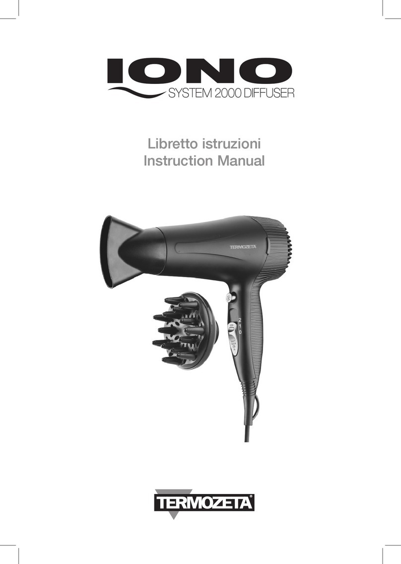 Termozeta IONO SYSTEM 2000 DIFFUSER instruction manual