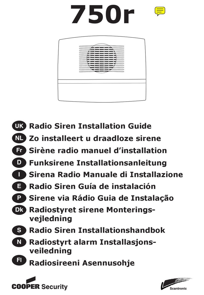Cooper Scantronic 750r User manual