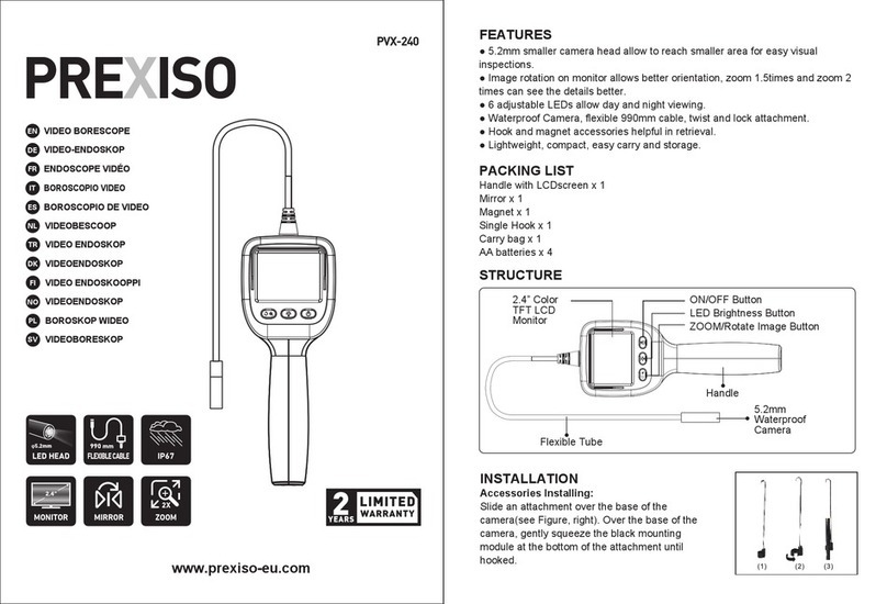 Prexiso PVX-240 User manual
