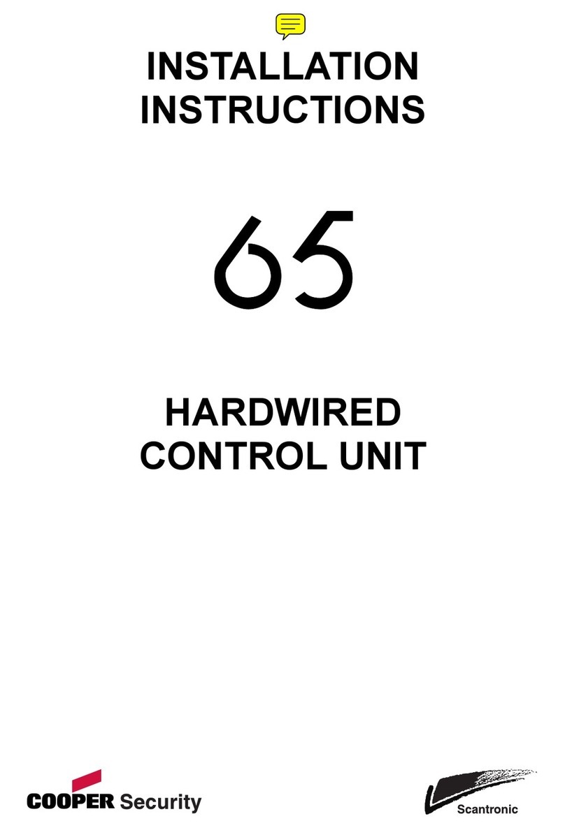 Cooper Scantronic 65 installation instructions
