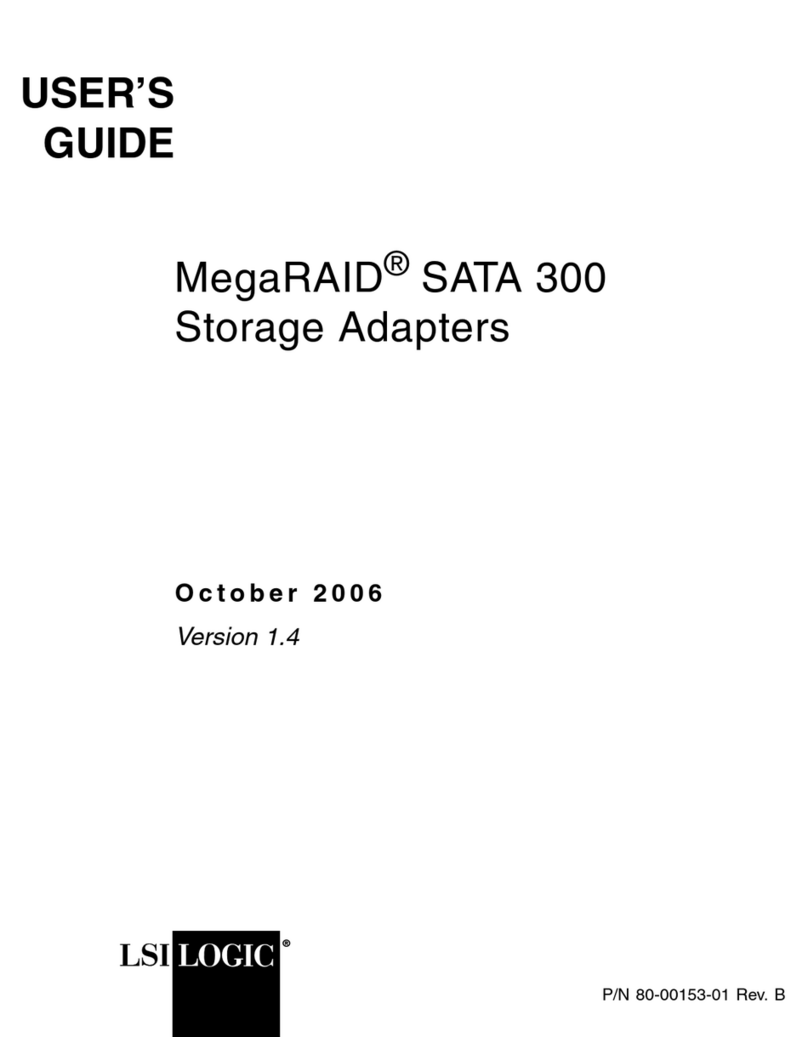 LSI MegaRAID SATA 300 Series User manual LSI MegaRAID SATA 300 Series User manual