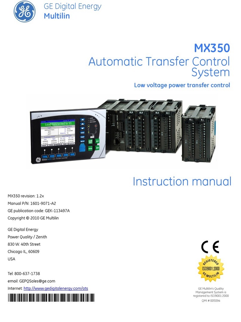 GE MX350 instruction manual