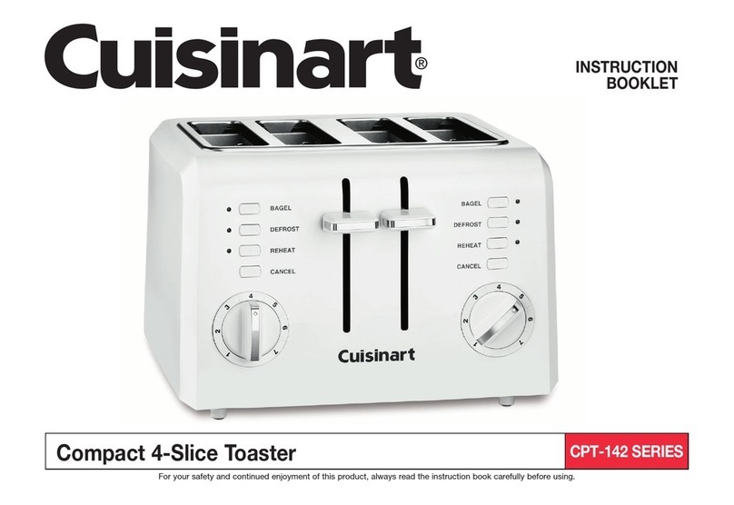 Cuisinart CPT-142 Series User manual