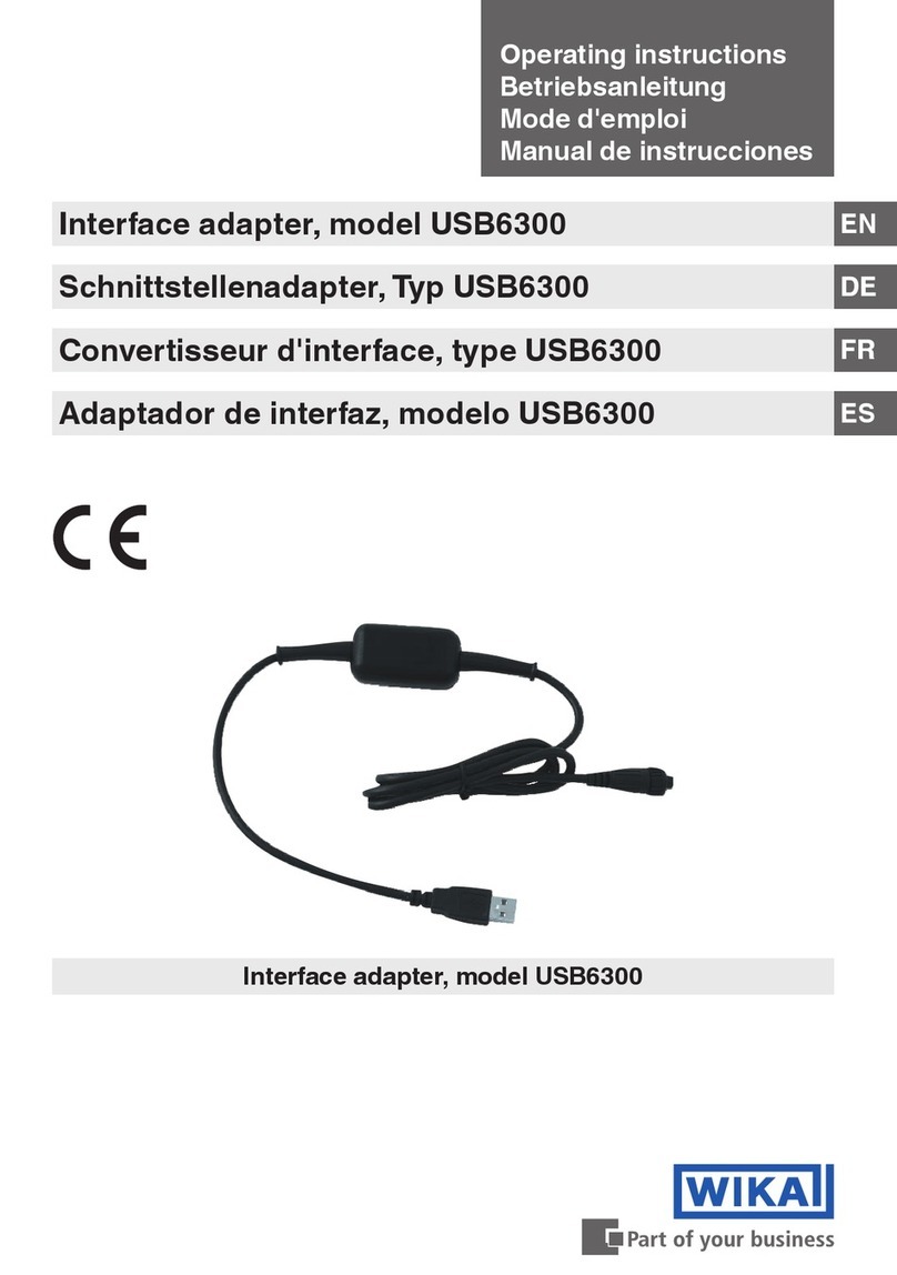 WIKA USB6300 operating instructions