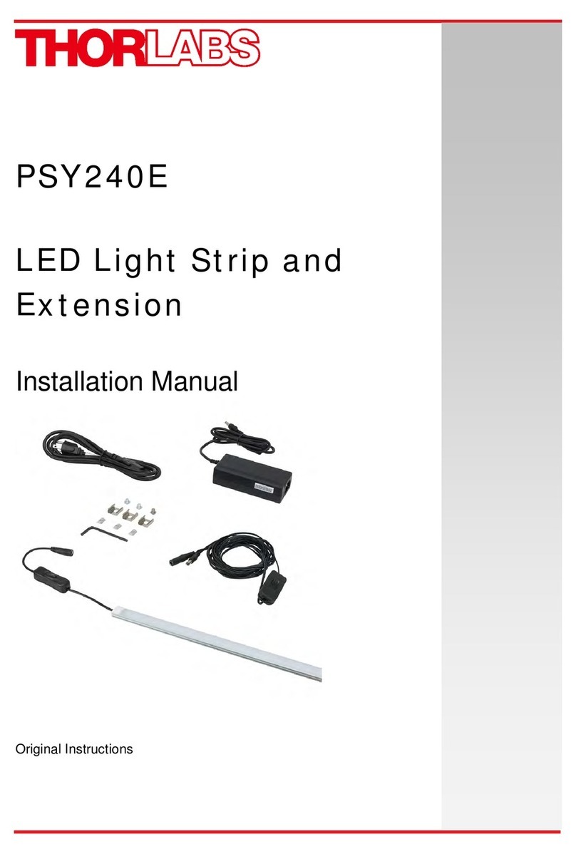 THORLABS PSY240E installation manual