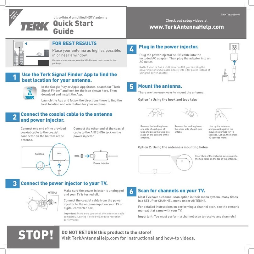 TERK Technologies THINTV6A QSG 01 User manual