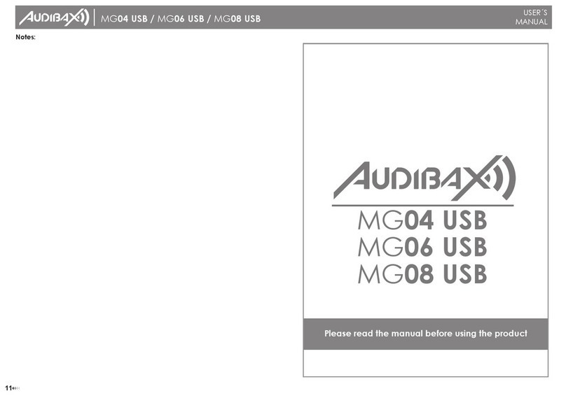 Audibax MG04 USB User manual Audibax MG04 USB User manual