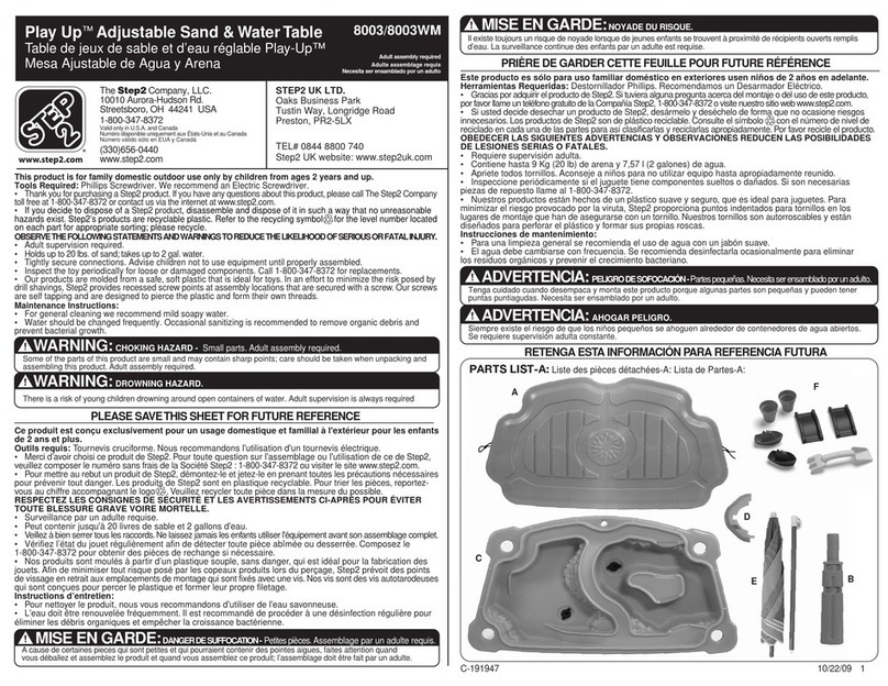 Step 2 Play Up 8003 quick start guide