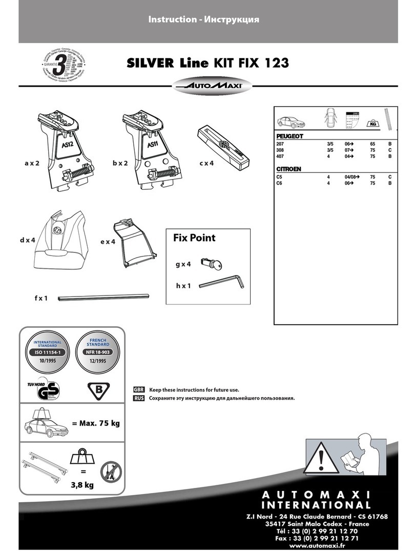 AutoMaxi SILVER Line KIT FIX 123 instructions AutoMaxi SILVER Line KIT FIX 123 instructions