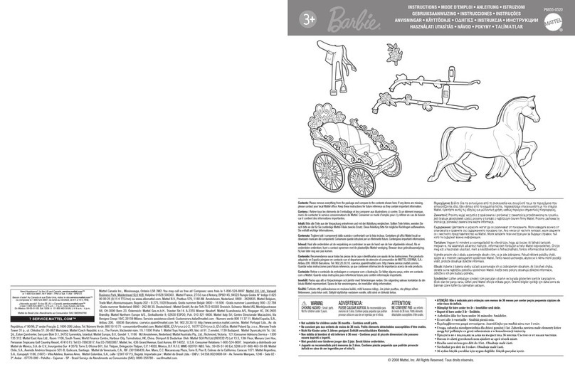 Mattel Barbie P6855-0520 instructions