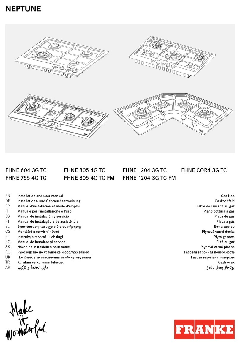 Franke FHNE 604 3G TC User manual