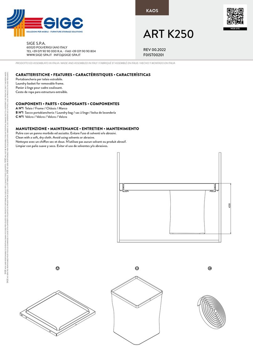 SIGE ART K250 manual