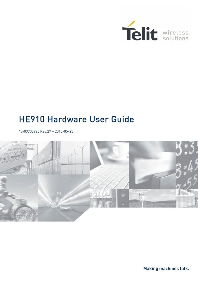 Telit Wireless Solutions HE910 Hardware user's guide
