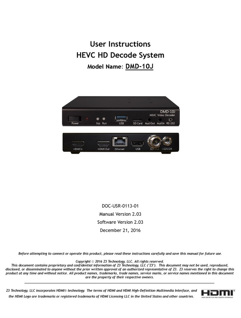 Z3 Technology DMD-10J User manual