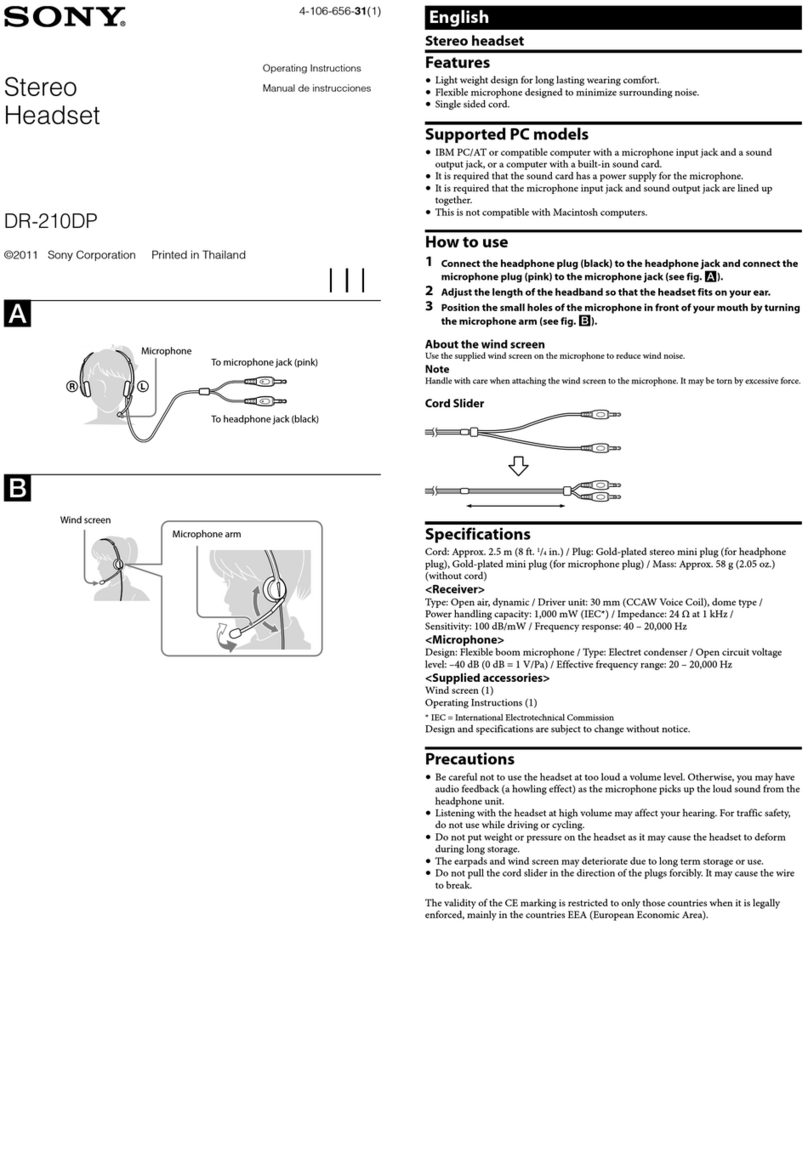 Sony DR-210DP User manual