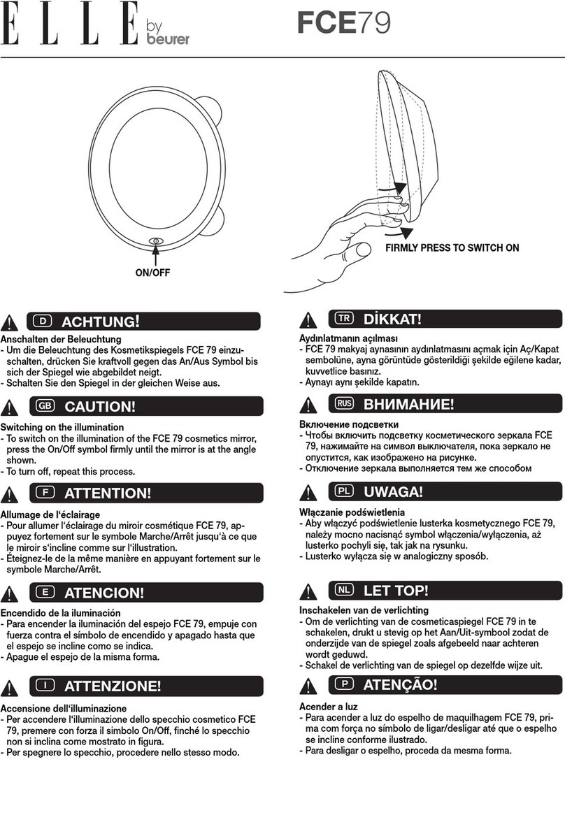 Beurer ELLE FCE 79 quick start guide