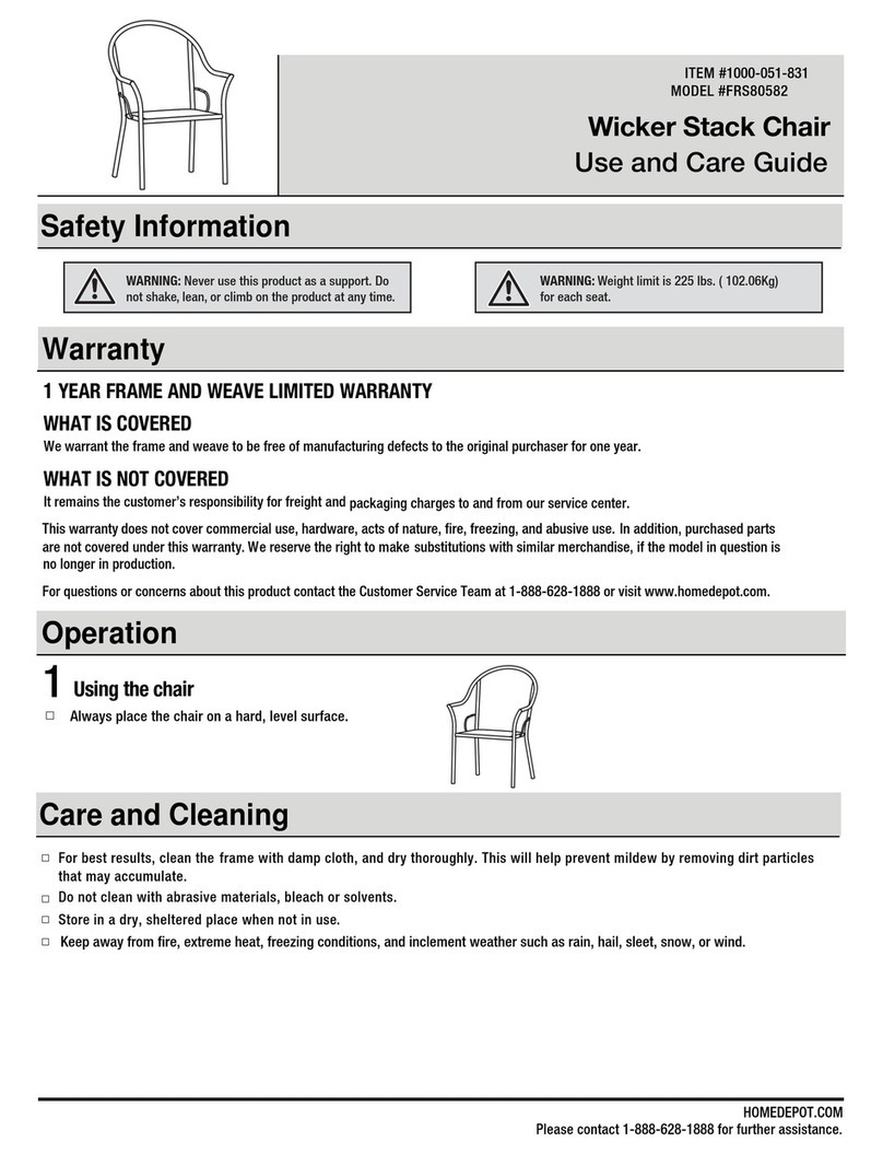 HOMEDEPOT FRS80582 Use and care guide