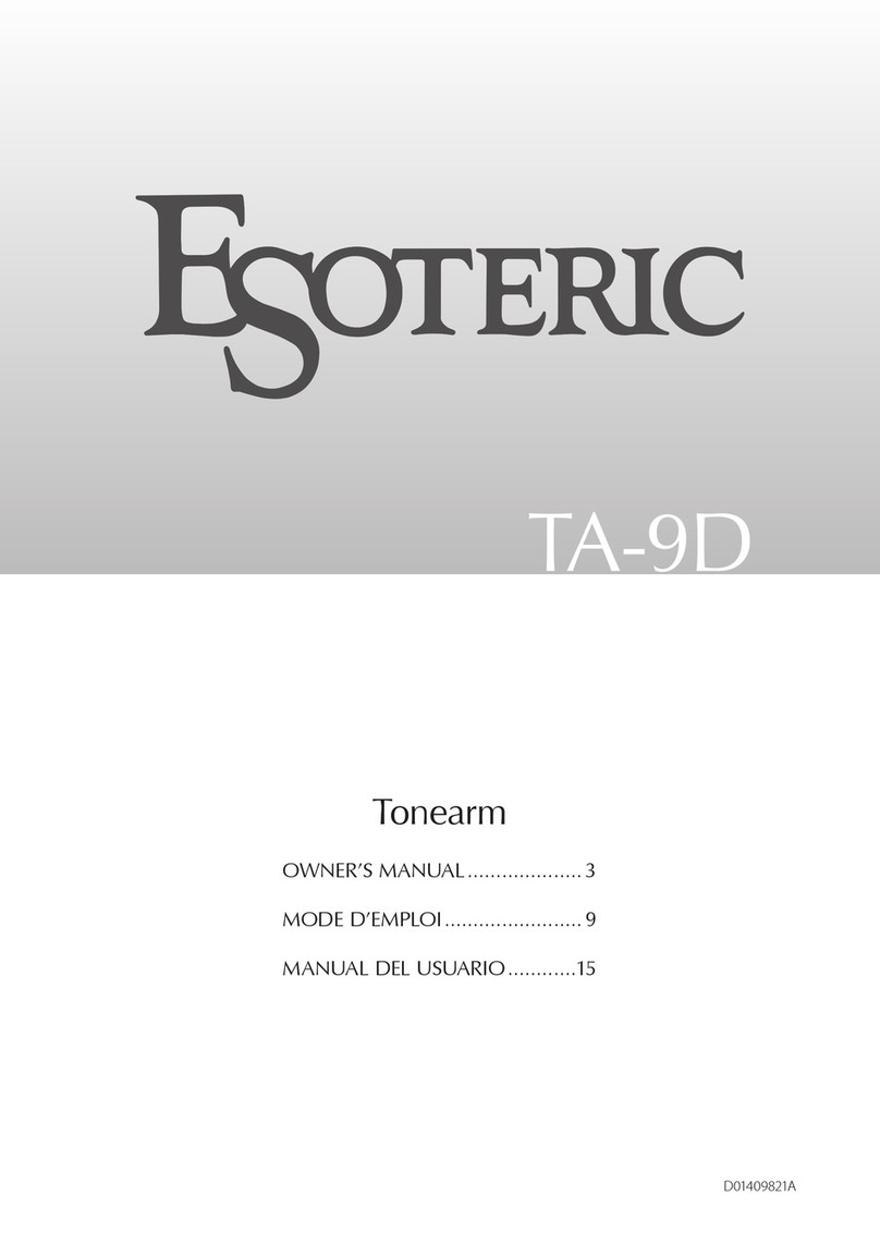 Esoteric TA-9D owner's manual