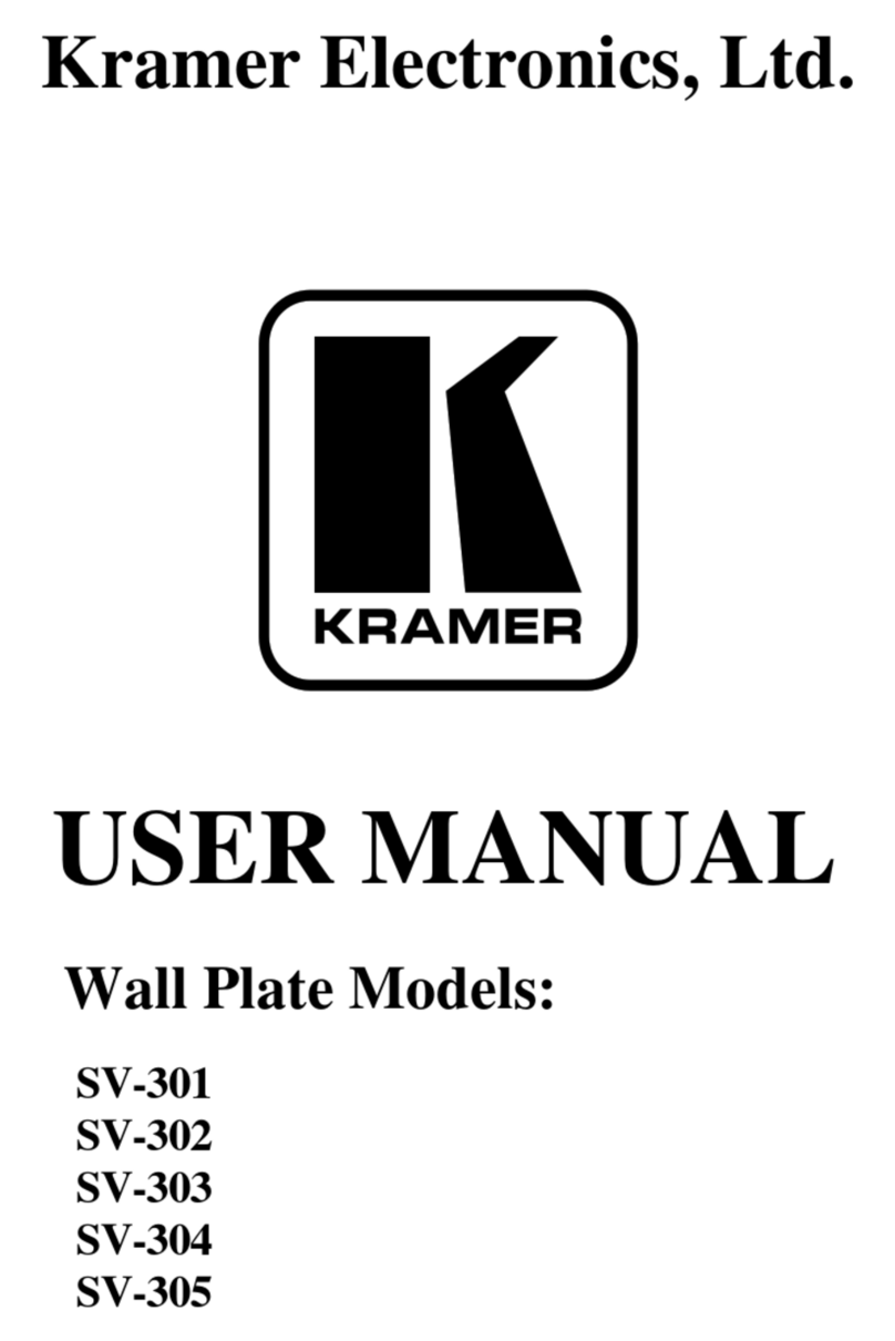 Kramer SV-301 User manual