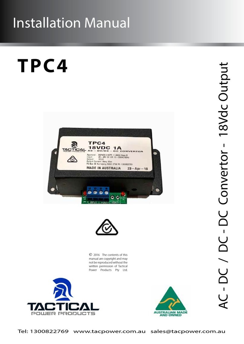 Tactical Power Products TPC4 installation manual
