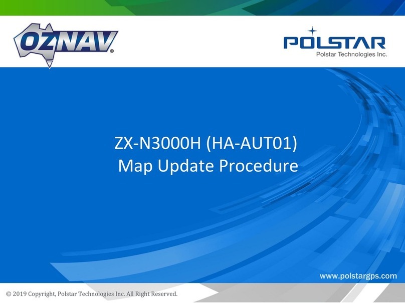 Polstar Technologies OzNav ZX-N3000H manual