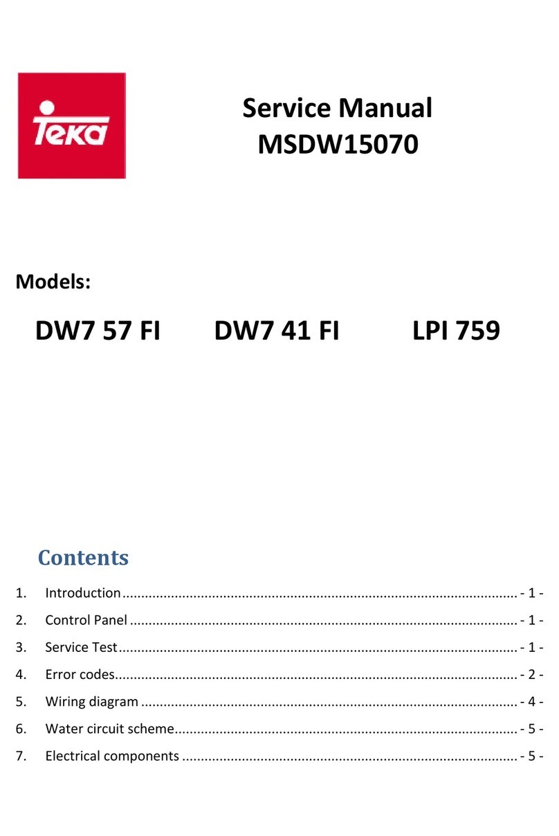 Teka DW7 41 FI Service manual