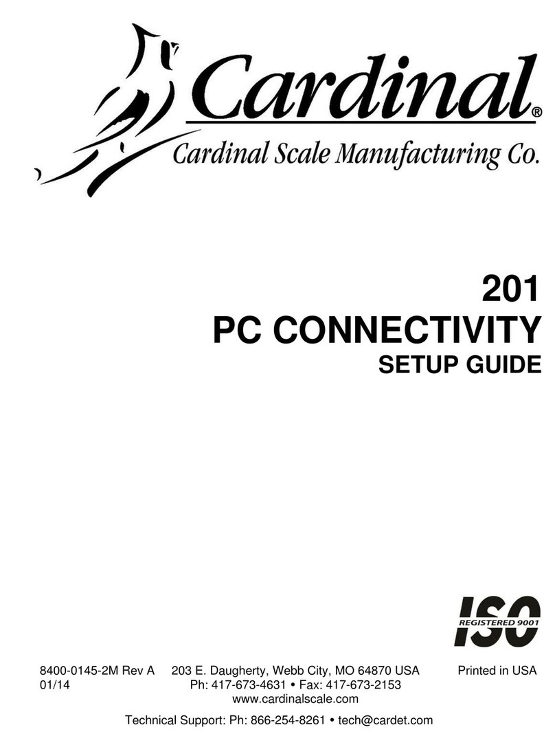 Cardinal 201 Setup guide