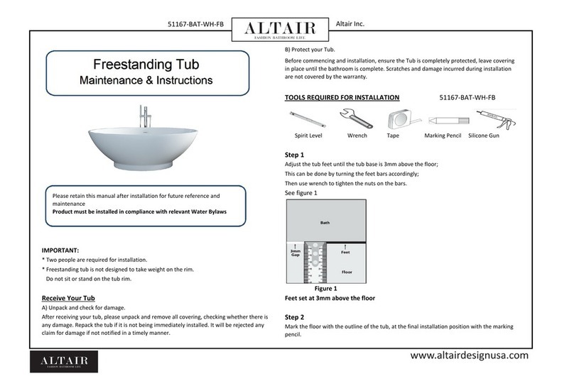 Altair 51167-BAT-WH-FB manual