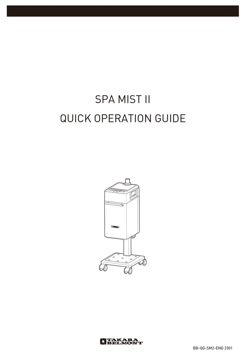Takara Belmont SPA MIST II Quick operation guide