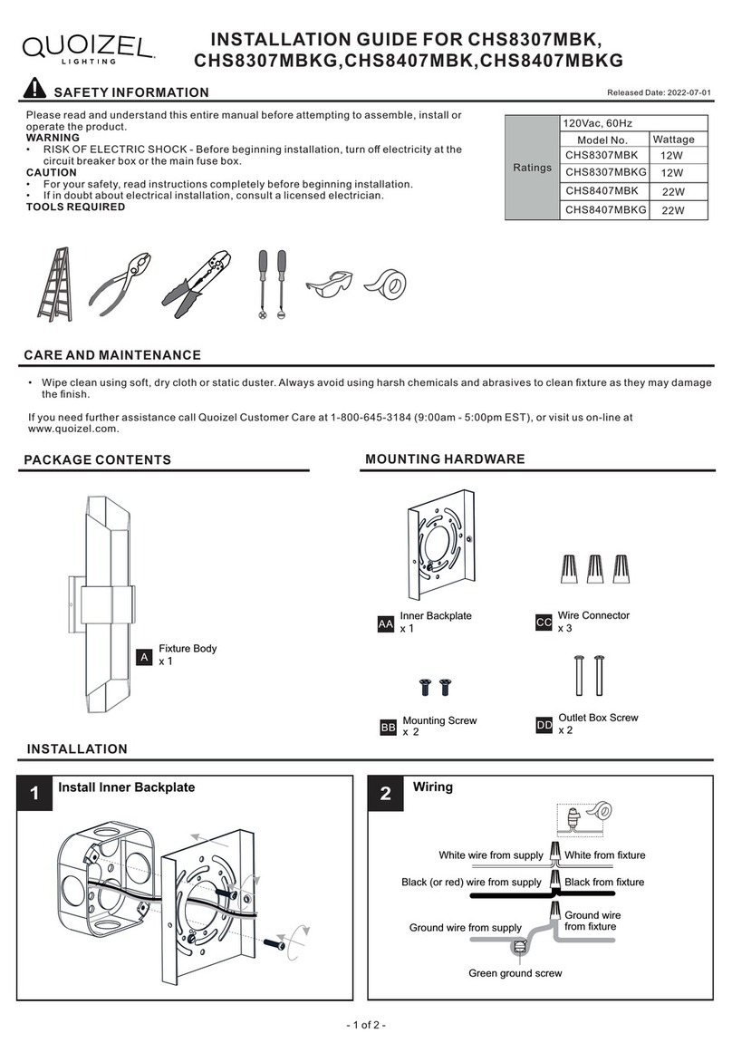 Quoizel Chasm CHS8307MBK User manual
