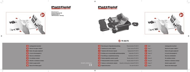 Pattfield Ergo Tools PE-650 FS Original instructions