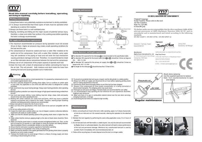 M7 QA-681 User manual