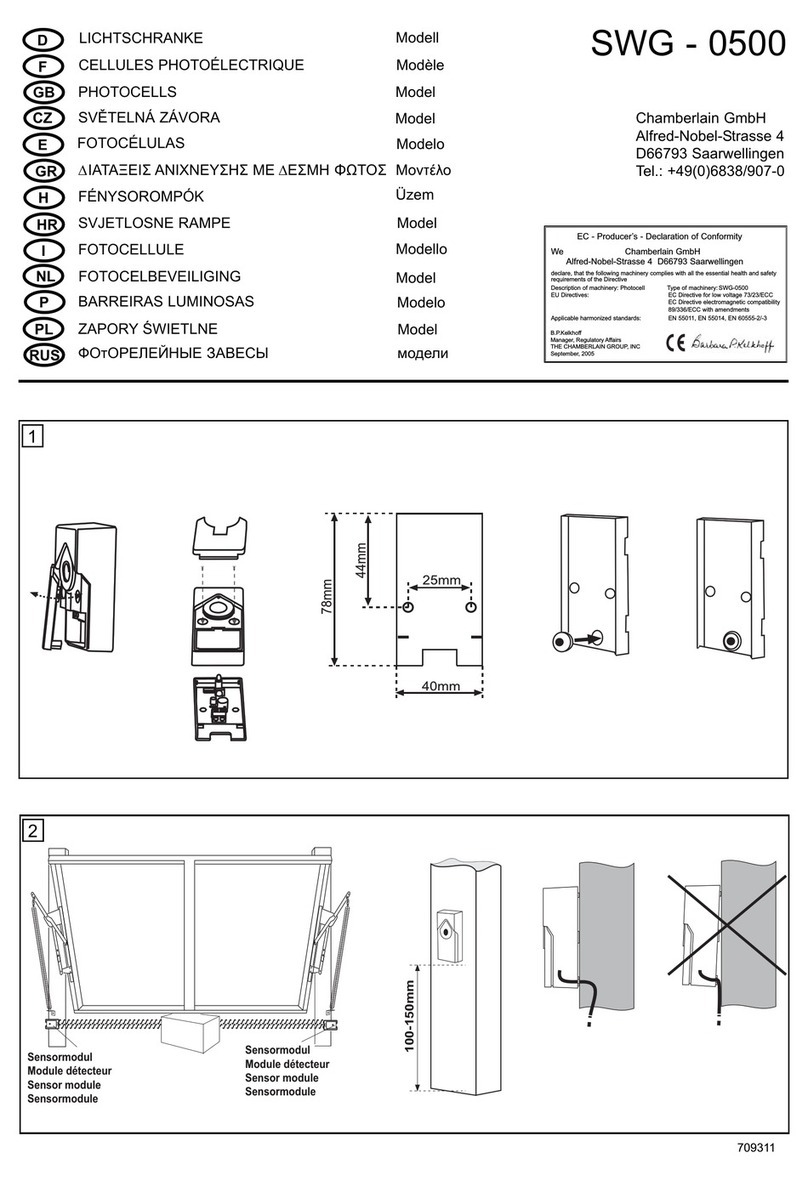 Chamberlain SWG-0500 User manual Chamberlain SWG-0500 User manual