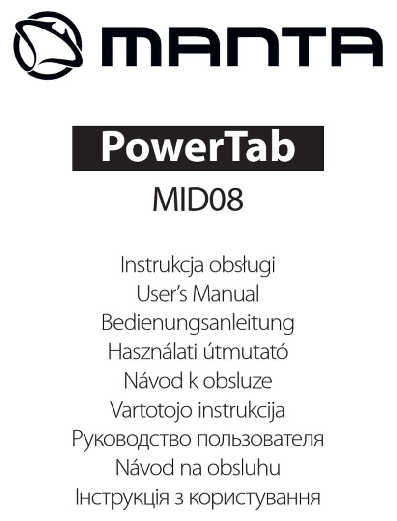 Manta PowerTab MID08 User manual Manta PowerTab MID08 User manual