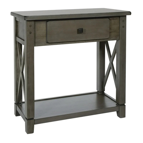 OSP Home Furnishings HILLSBORO FOYER HSB07 User manual