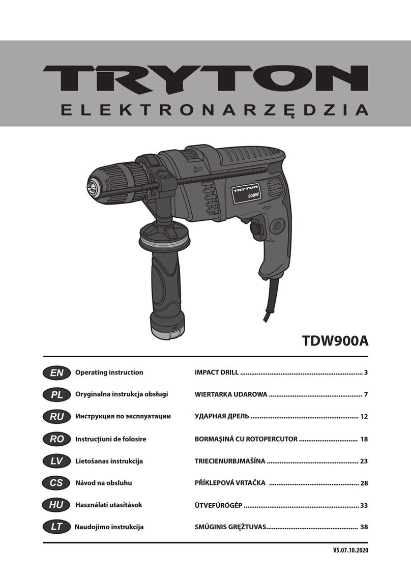 Tryton TDW900A operating instructions