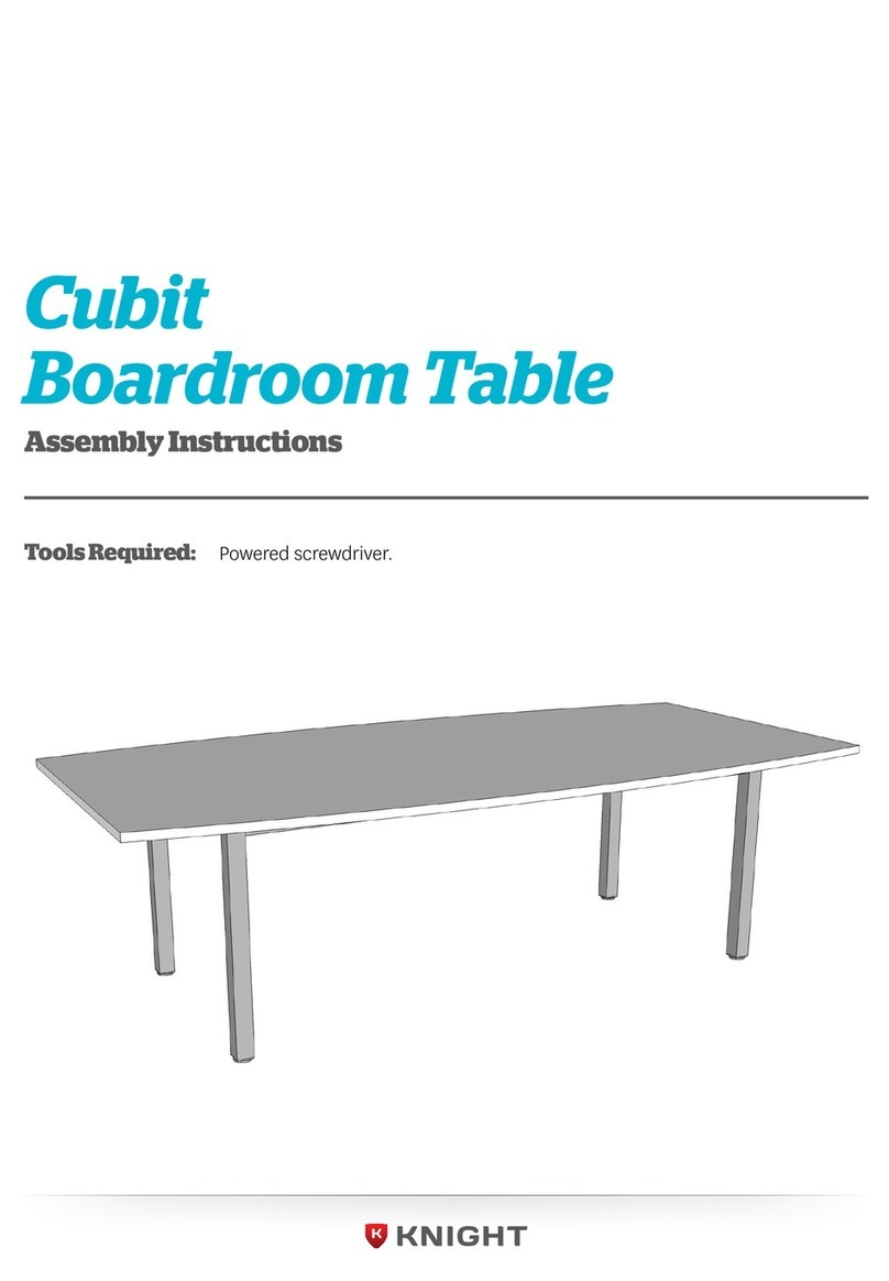 Knight Cubit Boardroom Table User manual