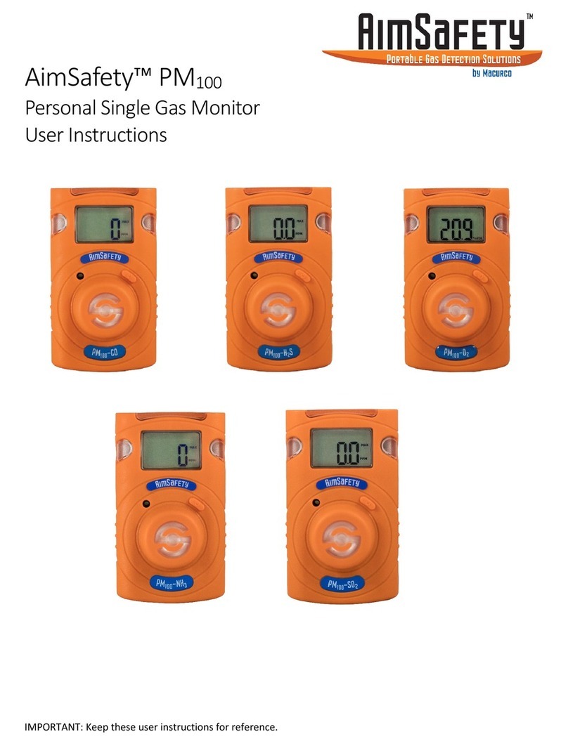 Macurco AimSafety PM 100 User instructions