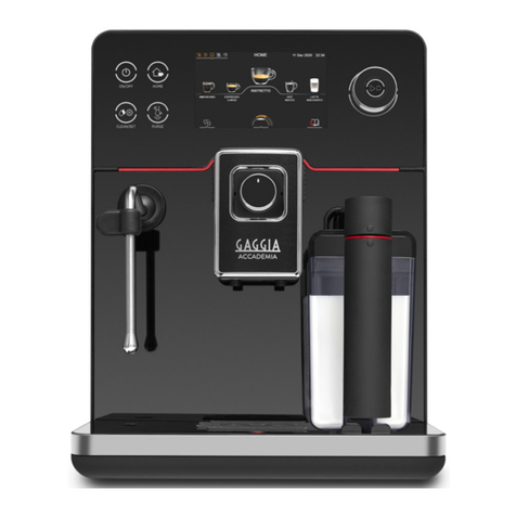 Gaggia Milano ACCADEMIA RI9781 operating instructions