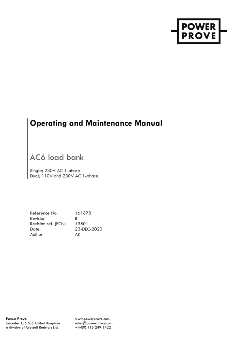 POWER PROVE AC6 Operating and maintenance manual