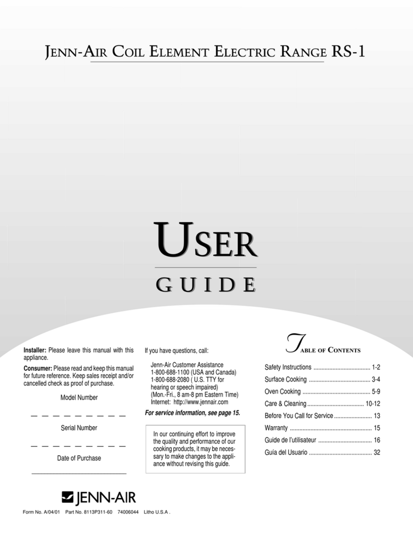 Jenn-Air RS-1 user guide