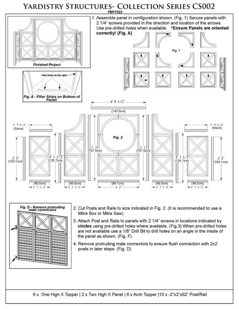 Yardistry CS002 Series manual