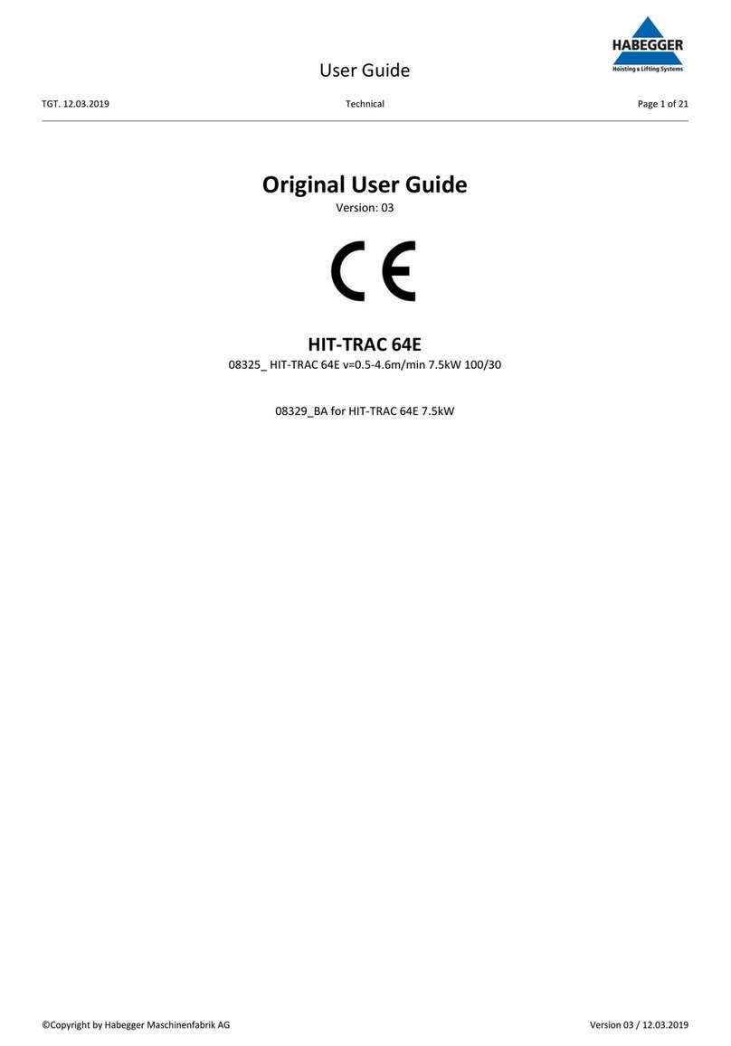 Habegger HIT-TRAC 64E User manual
