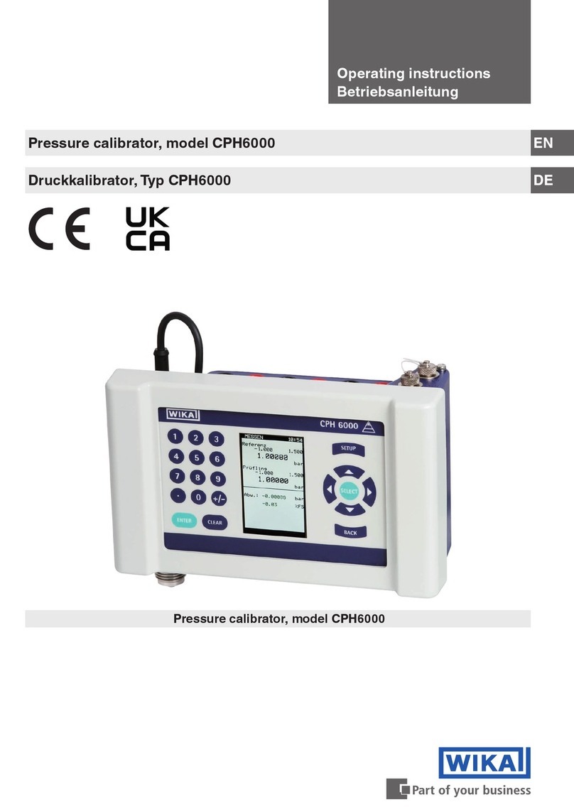 WIKA CPH6000 User manual