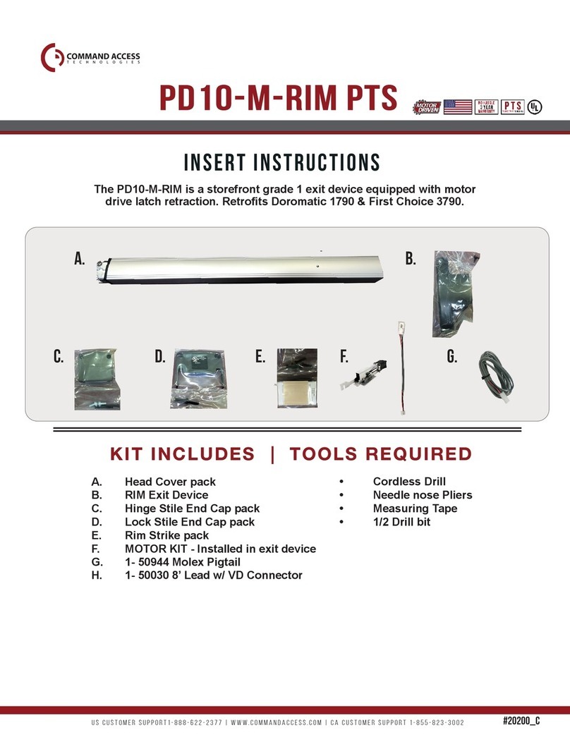 Command access PD10-M-RIM User manual