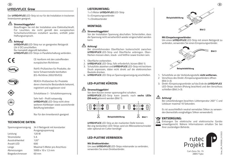 RUTEC VARDAflex Grow User manual