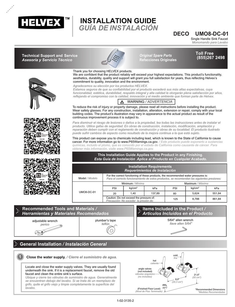 Helvex DECO UMO8-DC-01 User manual