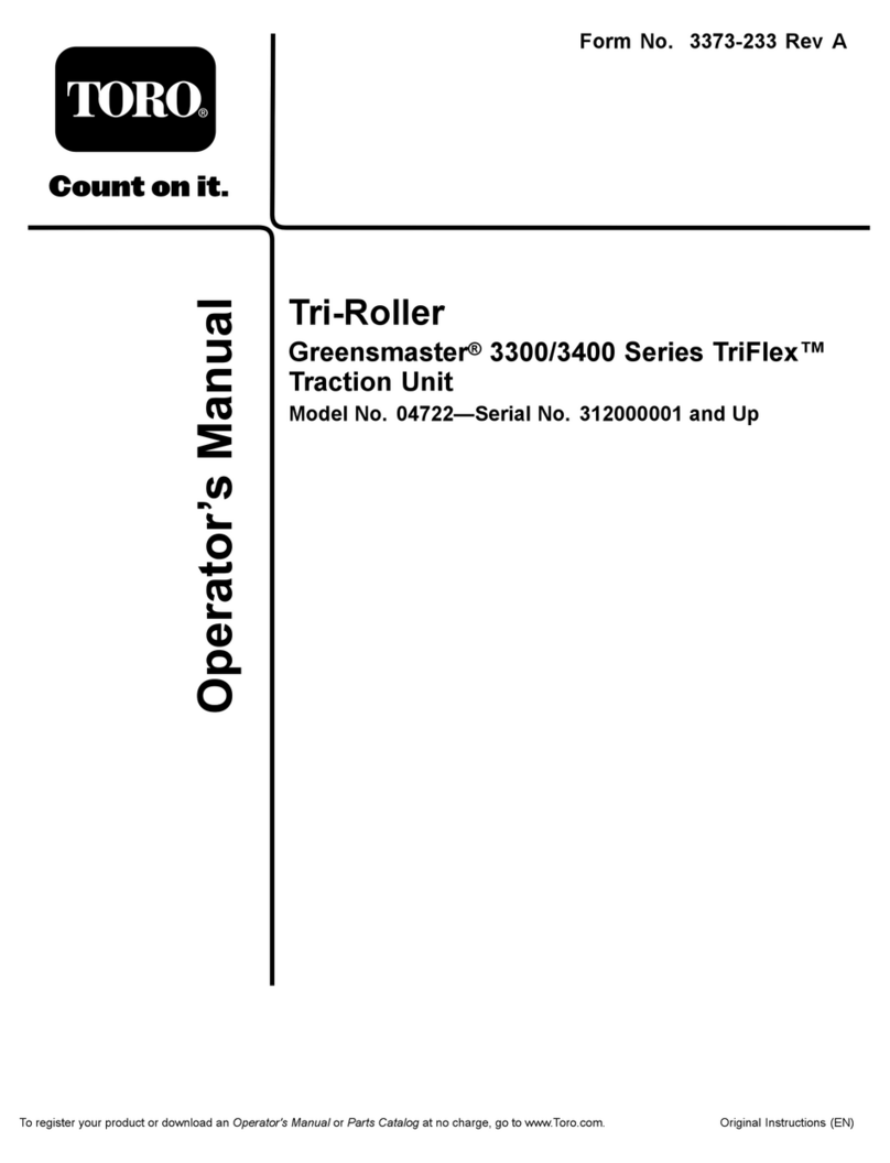 Toro Greensmaster TriFlex 3300 Series Operator's manual
