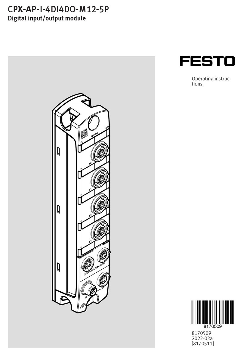 Festo CPX-AP-I-4DI4DO-M12-5P operating instructions