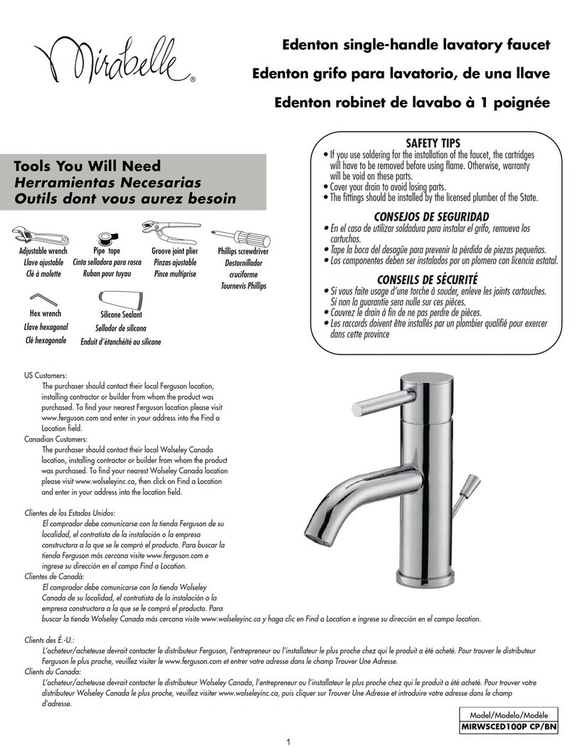 Mirabelle MIRWSCED100P CP User manual